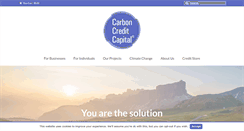Desktop Screenshot of carboncreditcapital.com